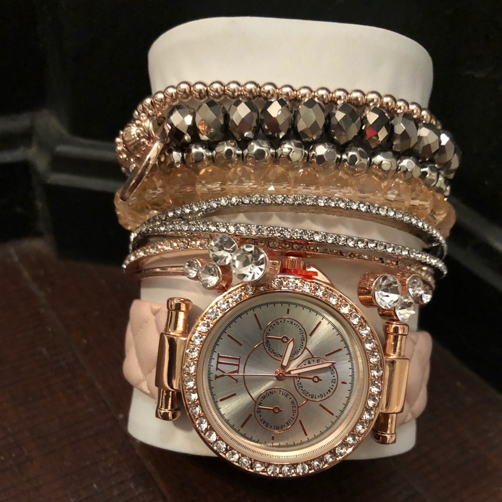 Watch and bracelet set